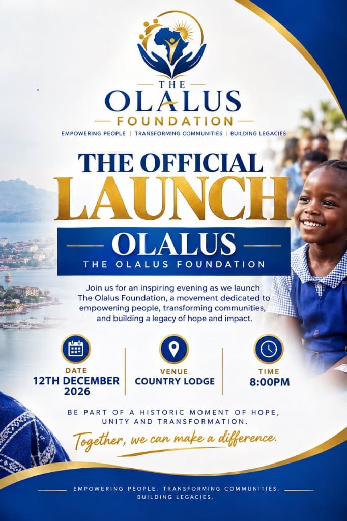 The Official Launch - The Olalus Foundation